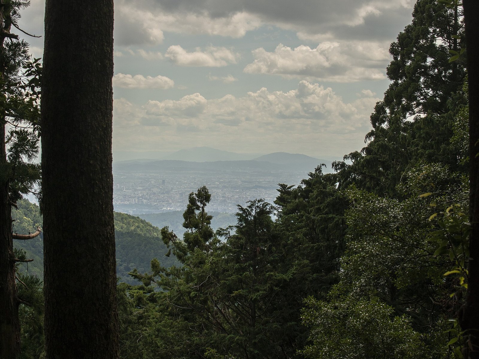 View from Mount Kurama in Kyoto, Japan